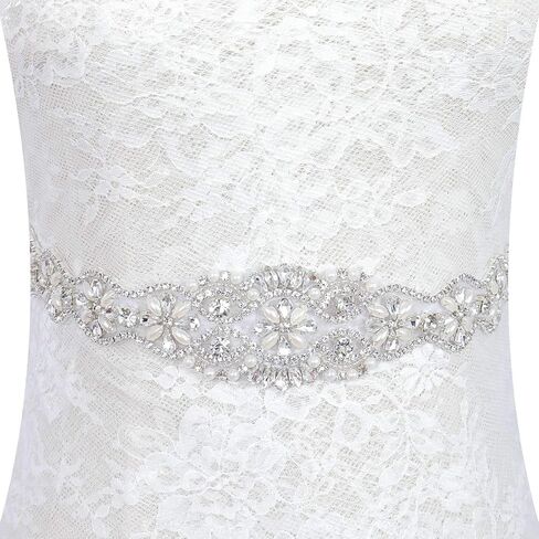 Rhinestone Belt for Women Wedding Belt Rhinestone Applique Crystal Belt Gold Wedding Rhinestone Applique Bridal Sparkly Belt for Dresses in Kuwait