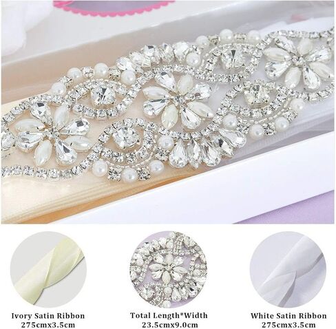Rhinestone Belt for Women Wedding Belt Rhinestone Applique Crystal Belt Gold Wedding Rhinestone Applique Bridal Sparkly Belt for Dresses in Kuwait