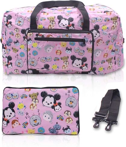 White Dog Foldable Easy-to-carry Travel Bag for airplanes with adjustable strap - Random Color in Kuwait