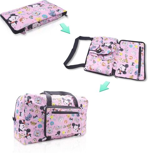 White Dog Foldable Easy-to-carry Travel Bag for airplanes with adjustable strap - Random Color in Kuwait