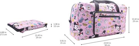 White Dog Foldable Easy-to-carry Travel Bag for airplanes with adjustable strap - Random Color in Kuwait