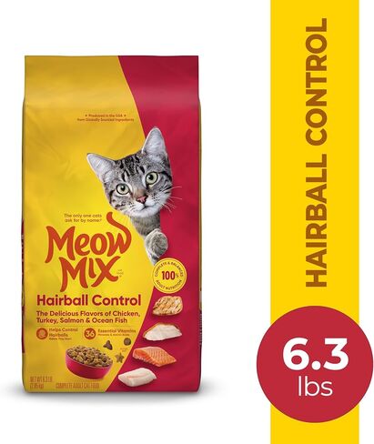 Meow Mix Hairball Control Dry Cat Food, 6.3 Pound Bag in Kuwait