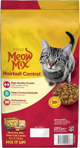 Meow Mix Hairball Control Dry Cat Food, 6.3 Pound Bag in Kuwait
