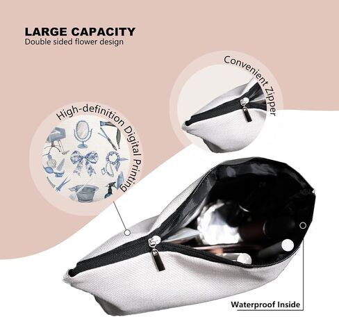 Hairstylist Gifts Women Makeup Bag Make Up Bag, Cosmetic Bags for Hairstylists, Hairdresser Gifts for Cosmetology Student Teen Girls in Kuwait