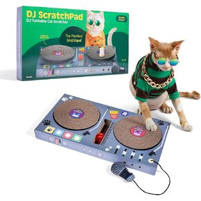 ScratchPad Pro - Laptop Scratcher Cat Toy - Unique Cat Toy 3-in-1 with Stickers