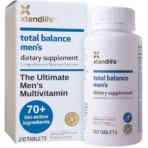 مكمل غذائي قياسي للرجال من Xtendlife Total Balance، كمية تكفي 30 يومًا (120 قطعة)