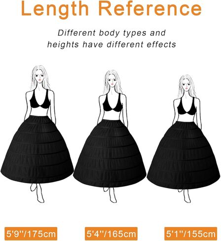 SHEJIZE Women’s Petticoat Skirt Crinoline for Women Hoop Skirt Petticoat Underskirt Half Slips (Plus Size Petticoat) in Kuwait