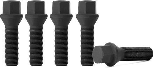 KSP M14x1.25 Lug Bolts for I3 I8 M2 M4 F80 X2 X4 X6, Conical Seat Extended 45mm Shank Hex 17mm Black Dacromet Wheel Studs Compatible with BMW Mini, Package of 10PCS in Kuwait