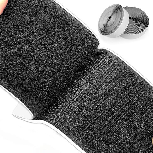 شرائط لاصقة وحلقة من Matenf مع لاصق، 2 بوصة × 10 أقدام، قبضة ممتازة، ظهر لاصق قوي، شديد التحمل، شريط تثبيت، شريط مزدوج الجانب للتثبيت والتعليق، الاستخدام المنزلي والمدرسة والمكتب in Kuwait