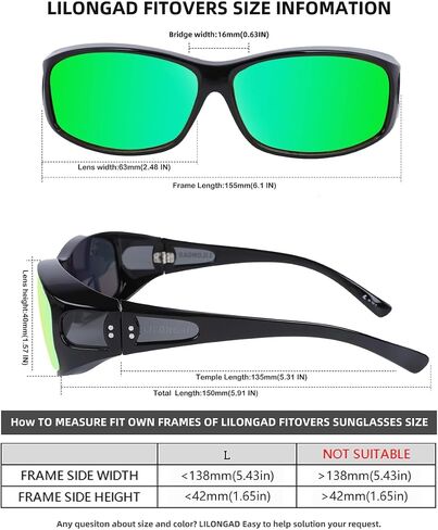Unisex Fit Over Wrap Sunglasses Polarized Lens Wear Over Eyeglasses UV400 Protection Shades for Men and Women Outdoor Activities Driving, Fishing - Matt Black/Black RED REVO (Pack in Case) in Saudi Arabia