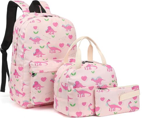 Yusudan Checkered Girls School Backpack Set, Kids Teens School Bag Bookbag with Lunch Bag Pencil Bag in Kuwait