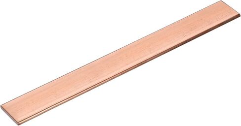 uxcell Copper Flat Bar, 0.12" Thickness x 0.79" Width x 7.87" Length Copper Bus Bar Stock Plate Mill for Electrical (3mm x 20mm x 200mm) in Saudi Arabia