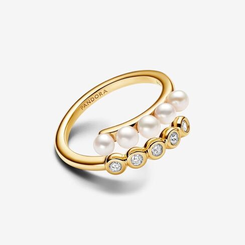 PANDORA Treated Freshwater Cultured Pearls Open Ring - With Gift Box in Kuwait
