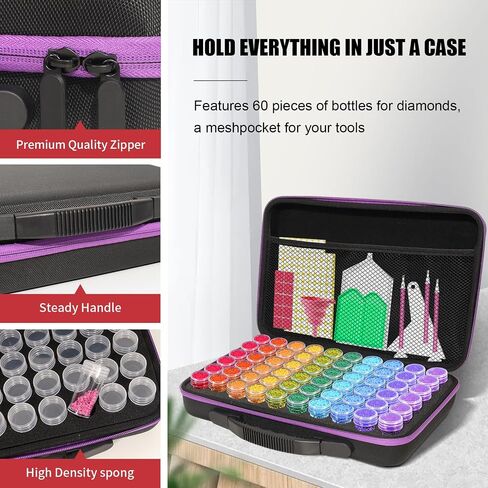 Diamond Painting Storage Container 60 Slots Diamond Art Accessories in Saudi Arabia