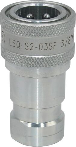 LSQ-S2-01 1/8 '' NPT وصلات التوصيل السريع الهيدروليكية ISO 7241-B قارنات التوصيل الهيدروليكية للجرار قطع الاتصال السريع الهيدروليكي مع أغطية الغبار استبدال HNV 18 NPT M / F in Kuwait