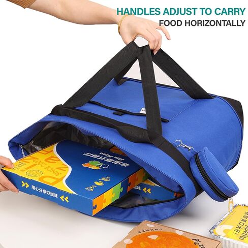 حقيبة تبريد معزولة ضخمة من FOROUT، أكياس بقالة معزولة مع سحاب علوي لنقل الطعام البارد أو الساخن تنطبق على حقيبة التوصيل in Kuwait