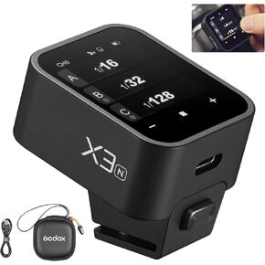 مشغل فلاش لاسلكي Godox X3C X3 C X3-C TTL متوافق مع كاميرا Canon، جهاز إرسال فلاش بشاشة لمس OLED، بطارية ليثيوم مدمجة + شحن سريع (إصدار ترقية من X2T-C/Xpro-C/XProII-C)