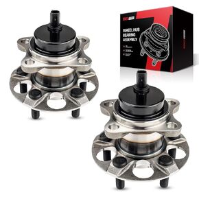 زوج Torchbeam 512505 مجموعة محمل محور العجلة الخلفية لسيارة Toyota Prius 2010-2015، 2012-2015 Toyota Prius Plug-in Wheel Bearing 5 العروات ث/ABS