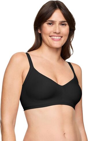 Warner's Women's Easy Does It Underarm Smoothing with Seamless Stretch Wireless Lightly Lined Comfort Bra RM3911A, Lilac in Kuwait