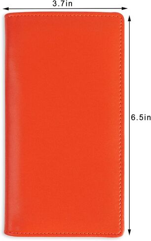 Sanlykate Leather Checkbook Cover for Men and Women, RFID Blocking Check Book Case Card Holder with Free Divider, Standard Register Duplicate Checks, Black Grain in Saudi Arabia