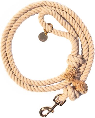 مقود حبل من القطن الأبيض الطبيعي للكلاب، مقود زفاف الكلب الأبيض، مقود حبل، مقود حبل للكلاب، مقود زفاف، مقود حبل أبيض للكلاب، مقود أبيض للكلاب، مقود مصنوع يدويًا للكلاب (أبيض طبيعي) in Kuwait