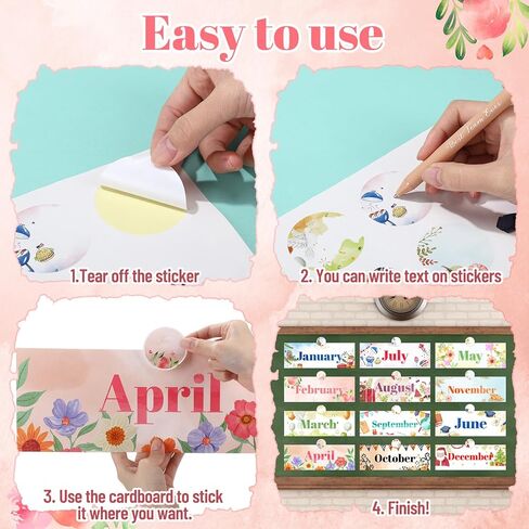 Spakon 24 قطعة من عناوين العطلات الشهرية مجموعة 12 شهرًا من العام رؤوس لوحة الإعلانات الشهرية حدود الرؤوس الشهرية الموسمية مع 12 ملصق عطلة لديكورات نشرات المدرسة في الفصل الدراسي in Kuwait