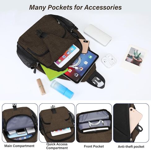 حقيبة ظهر MOSISO Sling للسفر والتنزه سيرًا على الأقدام، حقيبة كروس قابلة للتحويل مع جيب أمامي وحقيبة كتف واحدة على الصدر، باللون الأسود in Kuwait