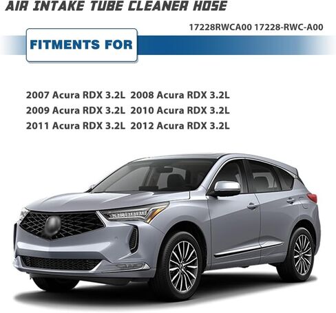 خرطوم دخول الهواء متوافق مع Acura RDX 3.5L 2013 2014 2015 2016 2017 2018 - أنبوب فلتر السحب يستبدل # 17228-R8A-A00- حذاء أنبوب قناة دخول الهواء in Kuwait