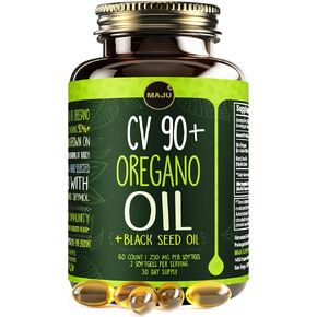MAJU Oregano Oil Drops, Potent 90%+ Carvacrol (1 fl oz) Wild Mediterranean Essential Oil of Oregano Liquid, Aceite de Oregano, Immune and Seasonal Support, Compare to Organic in Saudi Arabia