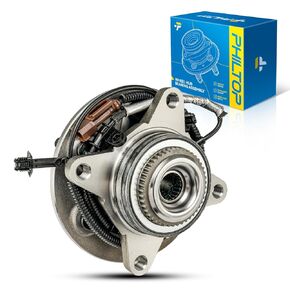 PHILTOP 515199 Front Wheel Hub Assembly Fit for 2018-2020 F-150, Wheel Bearing and Hub Assembly 4WD