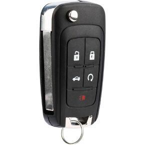 Key Fob يناسب 2010-2017 Buick Allure Encore Lacrosse Regal Verano/Chevy Camaro Cruze Equinox Impala Malibu Sonic/GMC Terrain Keyless Entry Remote Flip 2010 2011 2012 2013 2014 2015 2016 2017