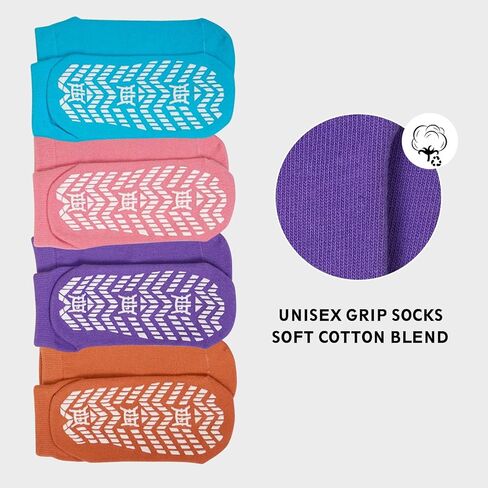 ZAKASA Non Slip Grip Socks for Men Non Skid Grippy Socks Anti Slip Gripper Socks for Elderly Hospital Yoga in Saudi Arabia