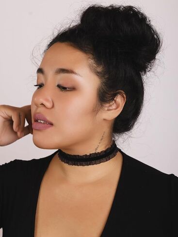 Sacina Gothic White Choker, White Choker for Women, Goth Choker Necklace, Vintage Choker, Victorian Choker, Christmas Jewelry Gift For Women in Kuwait