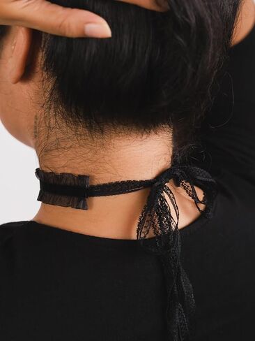 Sacina Gothic White Choker, White Choker for Women, Goth Choker Necklace, Vintage Choker, Victorian Choker, Christmas Jewelry Gift For Women in Kuwait