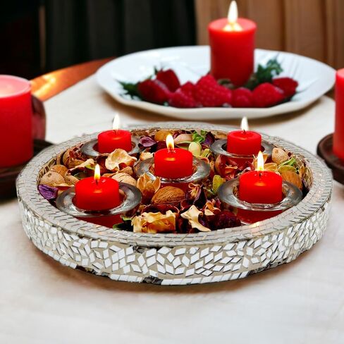 Hosley's Set of 30 Unscented White Votive Candles in Saudi Arabia