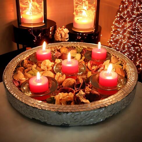 Hosley's Set of 30 Unscented White Votive Candles in Saudi Arabia