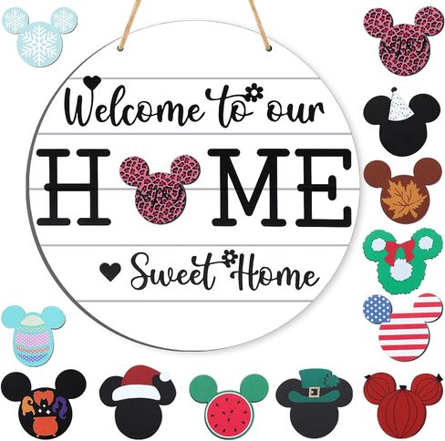 لافتة ترحيب BDUSXYZ، لافتة باب أمامية موسمية لديكور حائط المزرعة، شماعة باب للمنزل المسكون (برتقالي) in Kuwait