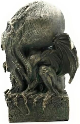 تمثال RUSTIX Cthulhu - ديكور Lovecraftian البحري، تمثال Eldritch Horror، منحوتة الأخطبوط، الكاهن الأكبر Kraken Mythos لهواة جمع الديكور القوطي وSteampunk in Kuwait