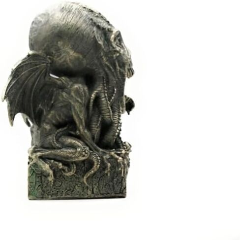 تمثال RUSTIX Cthulhu - ديكور Lovecraftian البحري، تمثال Eldritch Horror، منحوتة الأخطبوط، الكاهن الأكبر Kraken Mythos لهواة جمع الديكور القوطي وSteampunk in Kuwait