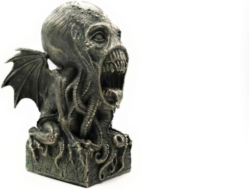 تمثال RUSTIX Cthulhu - ديكور Lovecraftian البحري، تمثال Eldritch Horror، منحوتة الأخطبوط، الكاهن الأكبر Kraken Mythos لهواة جمع الديكور القوطي وSteampunk in Kuwait
