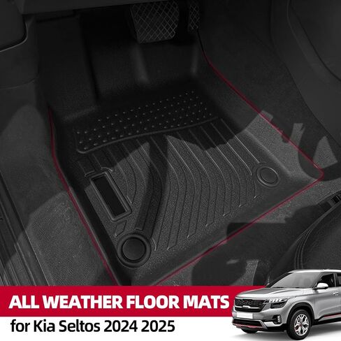 Naibeve Floor Mats for Kia Seltos 2024 2025- All Weather for Kia Seltos Floor Mats, for Kia Seltos Floor Liner Cargo Mat Trunk Liner Cargo Liner in Saudi Arabia