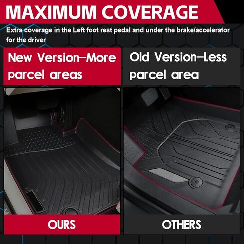 Naibeve Floor Mats for Kia Seltos 2024 2025- All Weather for Kia Seltos Floor Mats, for Kia Seltos Floor Liner Cargo Mat Trunk Liner Cargo Liner in Saudi Arabia