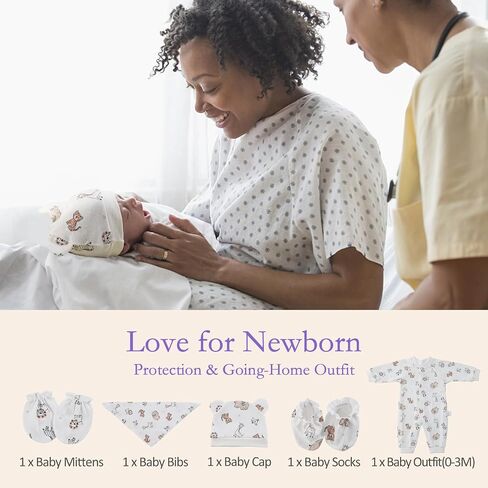 GROWNSY Postpartum Mom & Baby Essential Kits, Postpartum Recovery Kit for Labor &Delivery with Hospital Essentials for Women After Birth, Includes PERI Bottle, Herbal Cooling Spray, Liners &More in Kuwait