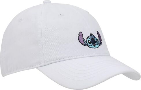 Disney Stitch Winking Face Adult Unisex Black Unstructured Baseball Cap in Kuwait
