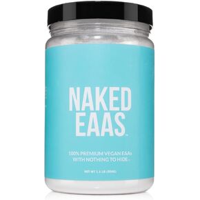 مسحوق الأحماض الأمينية Naked Eaas من NAKED Nutrition - 50 حصة - أحماض أمينية أساسية نباتية غير منكهة 500 جرام - مكمل مسحوق Eaa طبيعي بالكامل