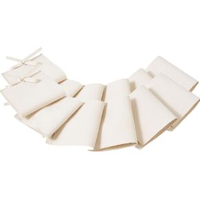 6 Pcs Microfiber Beige Jewelry Pouch Jewelry Packaging Bag Luxury Small Jewelry Gift Bags Bow Tie Microfiber Bag for Bracelet Necklace Packaging, Envelope Style with String and Divider in Saudi Arabia