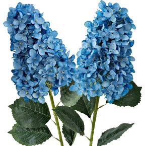 Green Hydrangea Artificial Silk Flowers,2Pcs 31.5" Large Lifelike Panicled Faux Hydrangea Flowers for Decoration,Long Stems Fake Hydrangeas for Centerpieces Tables Bouquets Gargen Wedding in Saudi Arabia