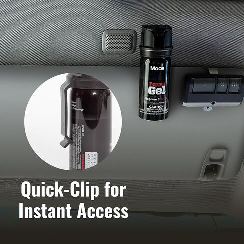 جل الفلفل من العلامة التجارية Mace، Magnum 3، Magnum 4، Magnum 9، أو Night Defender مع ضوء LED، أسود in Kuwait