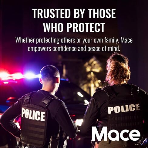 جل الفلفل من العلامة التجارية Mace، Magnum 3، Magnum 4، Magnum 9، أو Night Defender مع ضوء LED، أسود in Kuwait