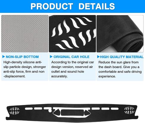 Autorder Dashboard Cover Mat for Honda Civic 1996 1997 1998 1999 2000 Accessories Dash Cover Upgrade Velvet Dash Mat Sunshade Glare UV Rays Protector in Kuwait
